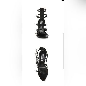 Steve Madden Simone heels in black leather